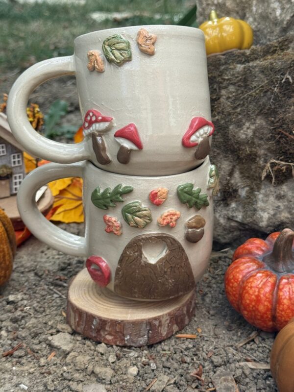 Tasse cottage automne